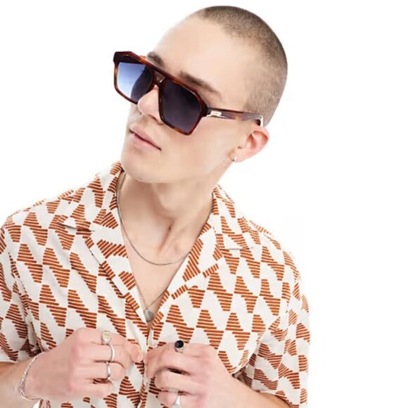 New QUAY (The SZA Edit) Soundcheck Unisex Brown Tort/Navy Blue Sunglasses - Picture 6 of 8